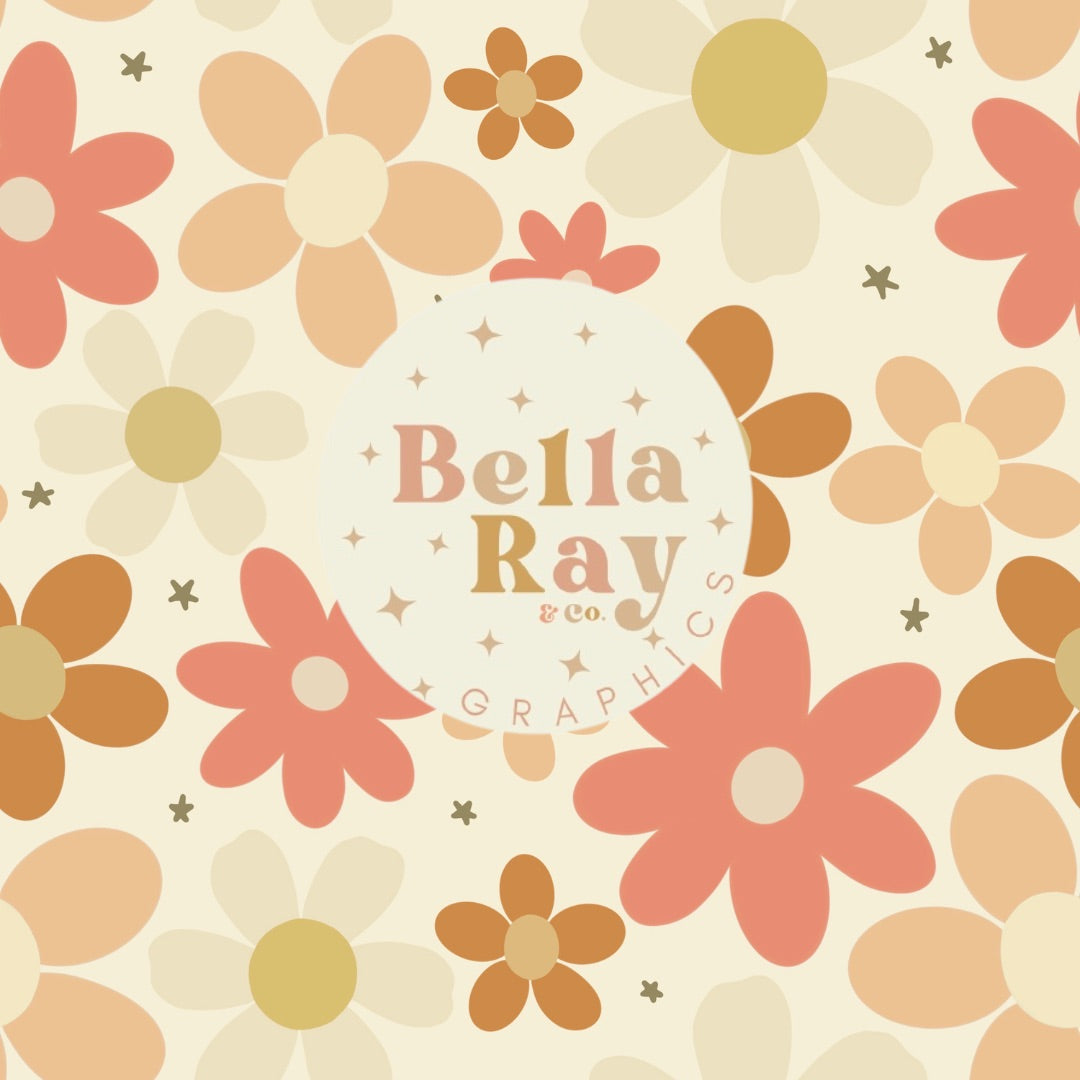 Pink Retro Daisys