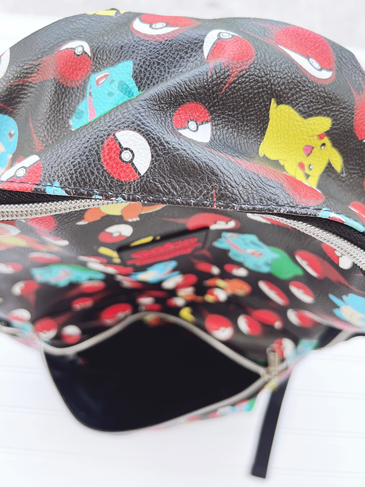 Pokemon leather loungefly Backpack full size