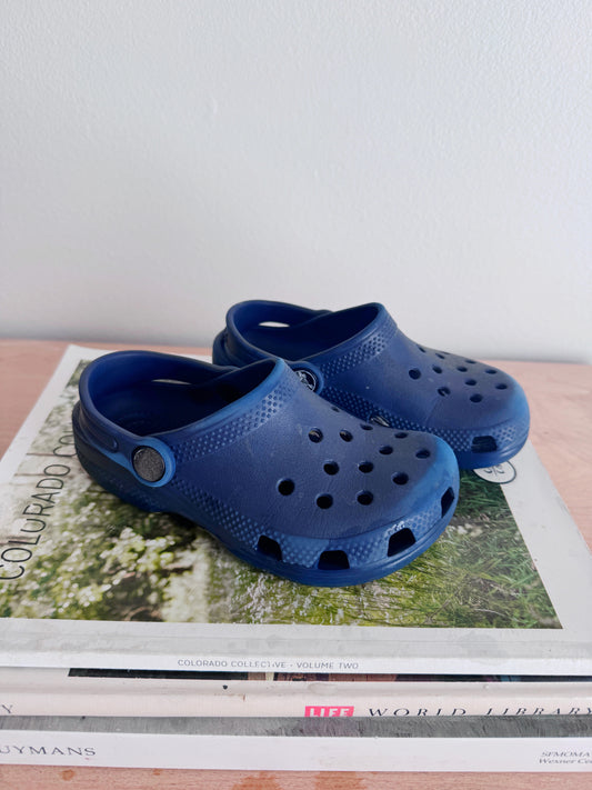 Navy blue crocs size 10c