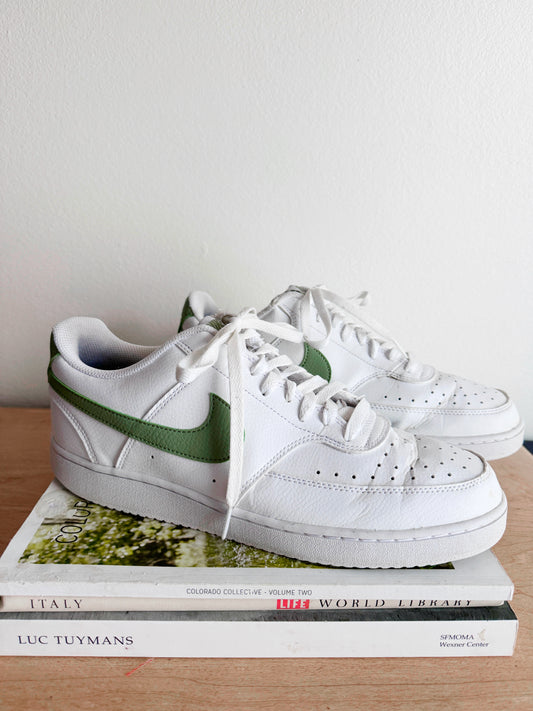 Green & white Nikes size 11 men’s