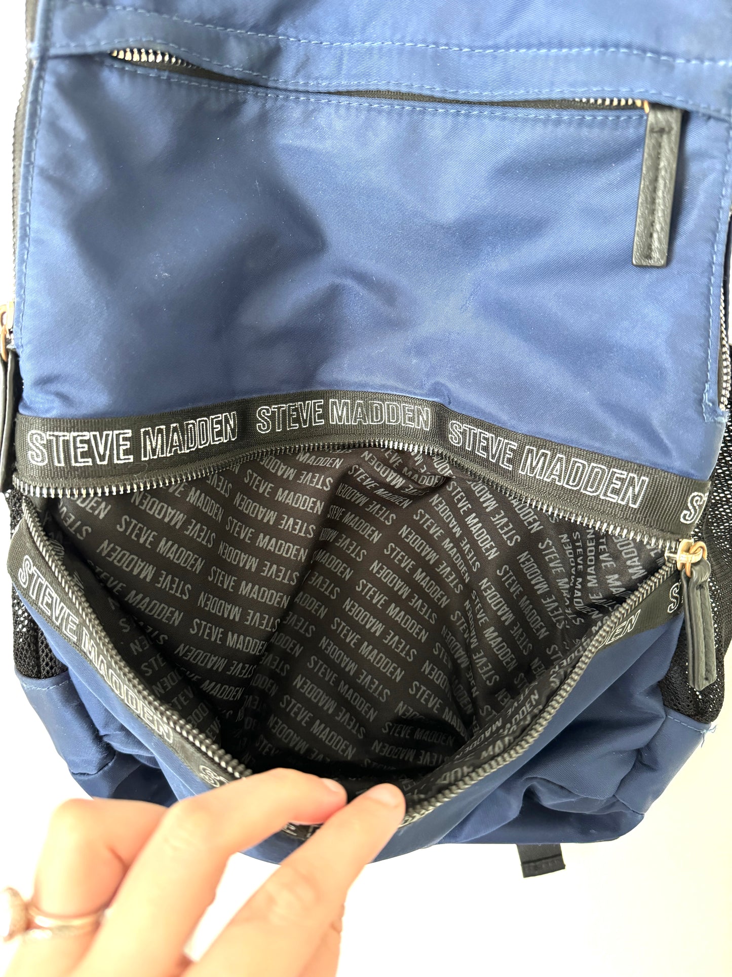 Blue Steve Madden backpack