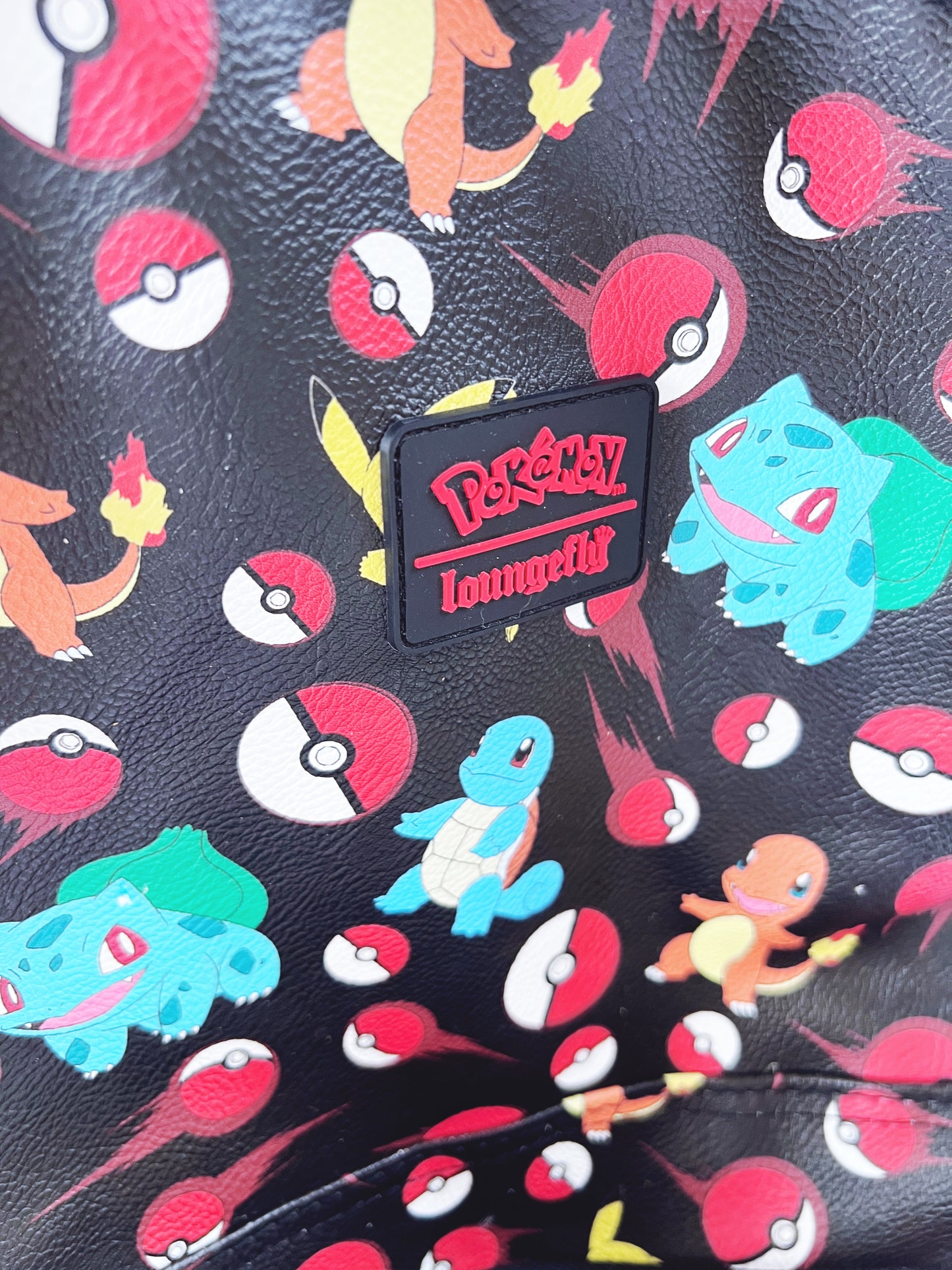 Pokemon leather loungefly Backpack full size