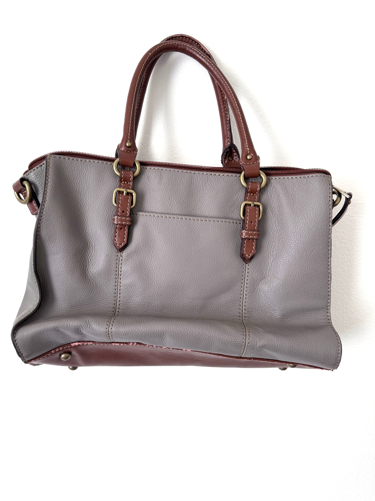 Grey tignanello leather handbag