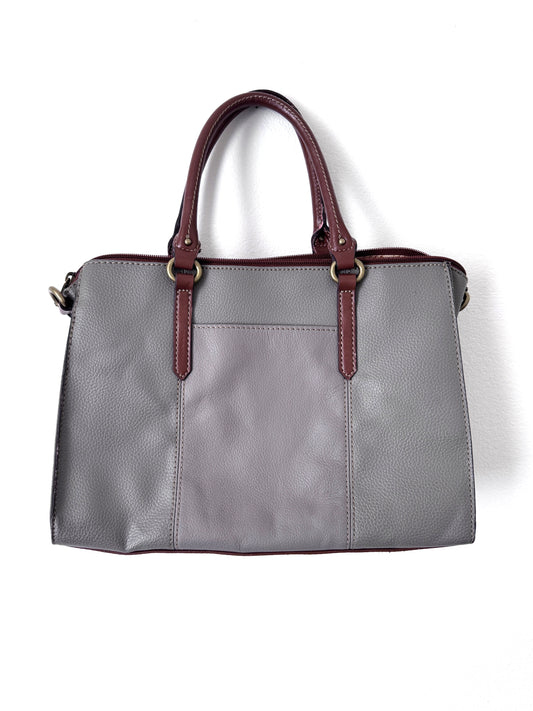 Grey tignanello leather handbag