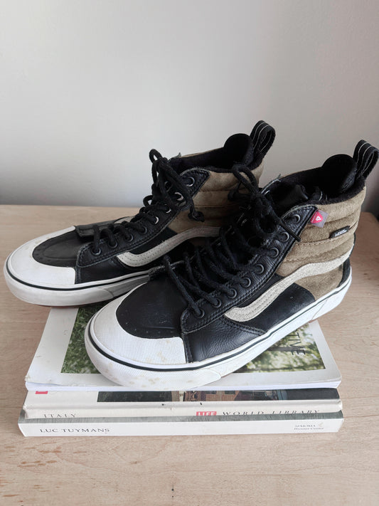 Vans sk8 hi mte suede and leather high tops size 9 men’s