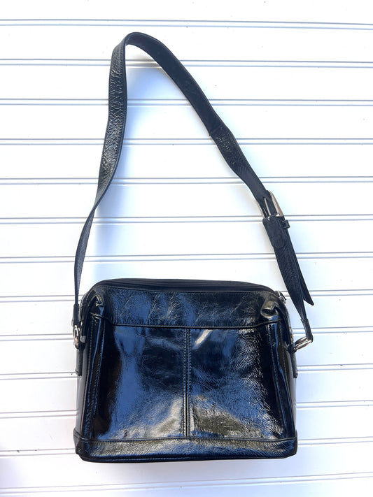 Vintage S.A.S. Black patent leather handbag