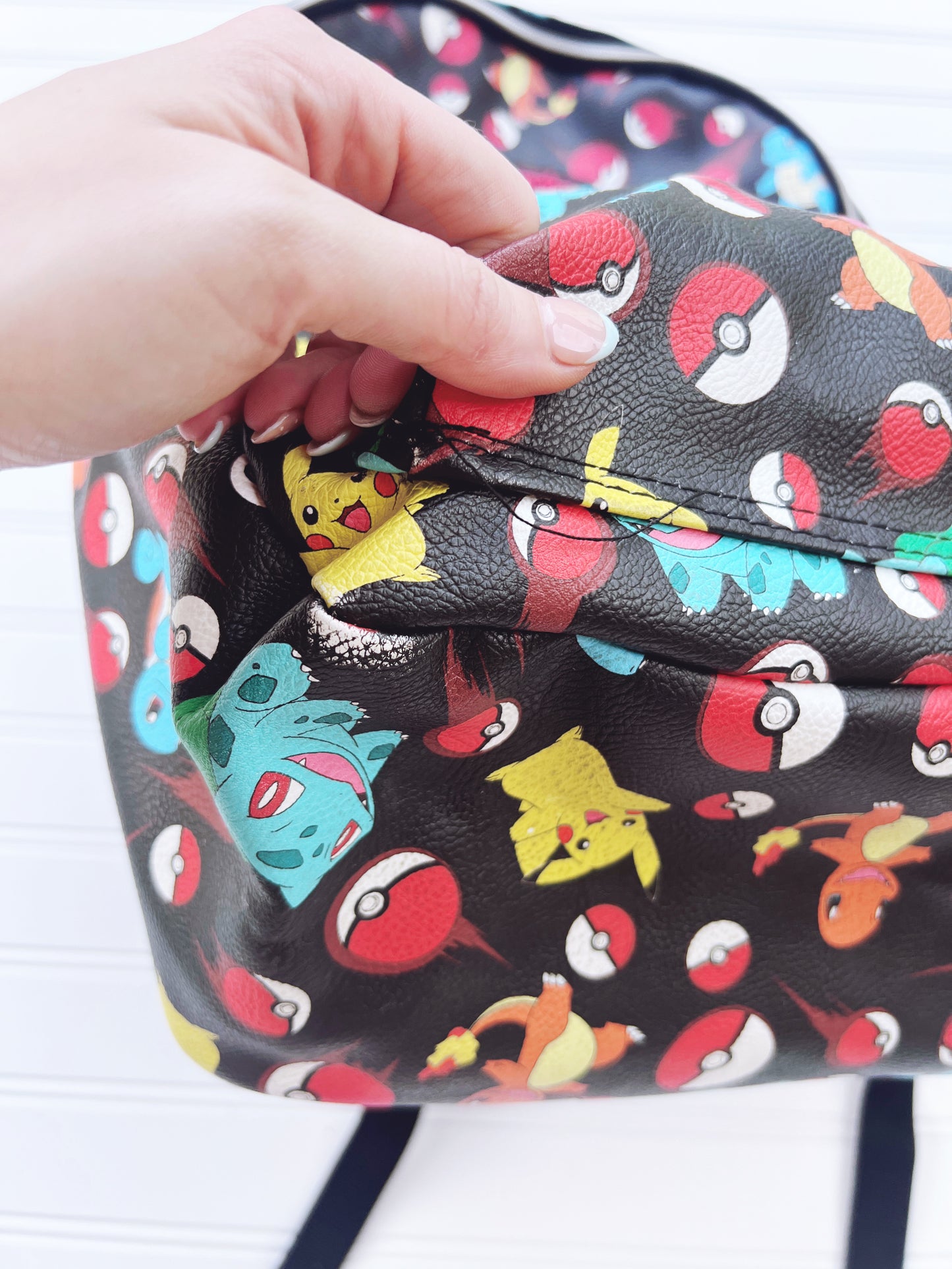 Pokemon leather loungefly Backpack full size