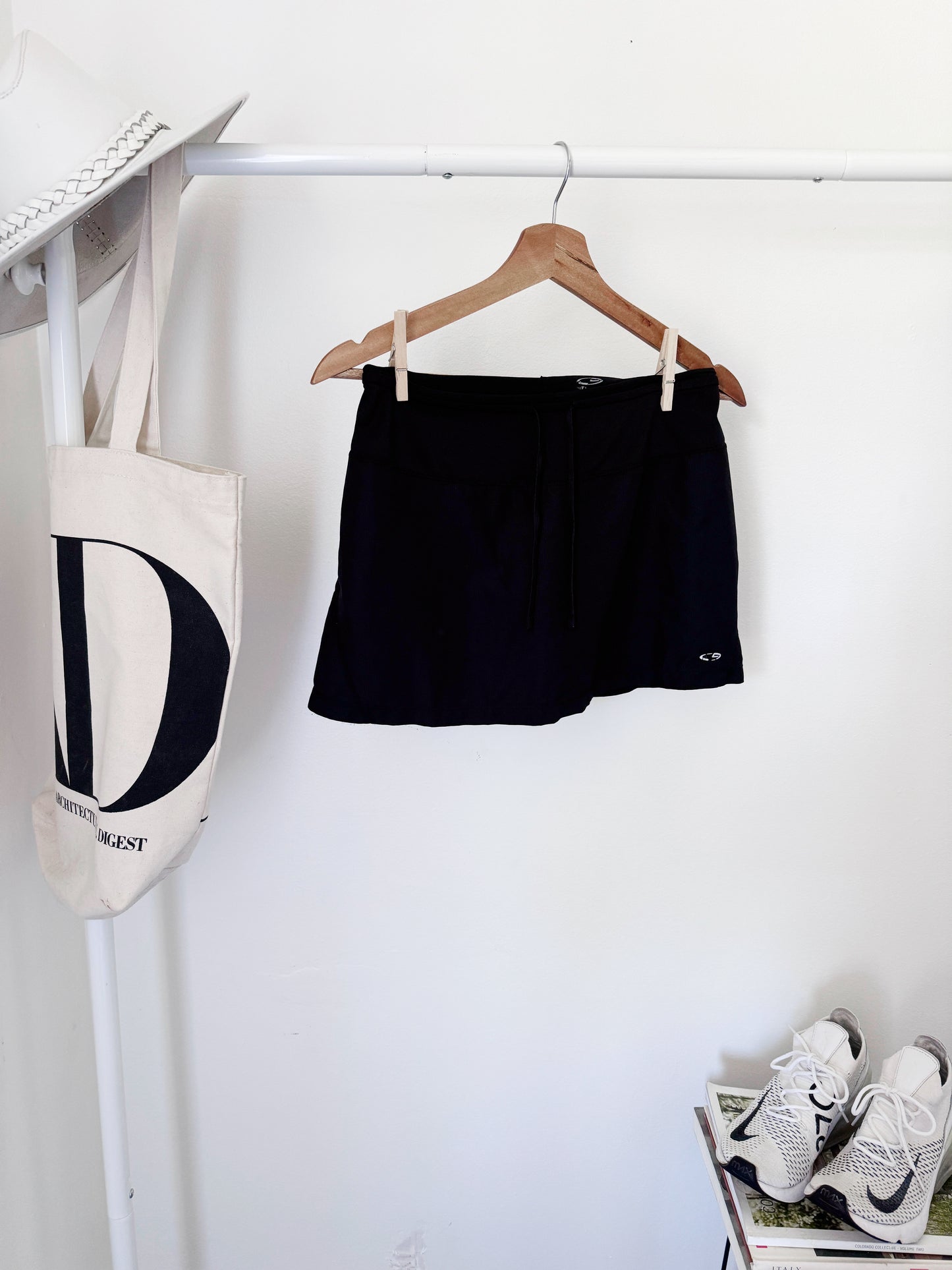 Black champion skirt with built in shorts size xs