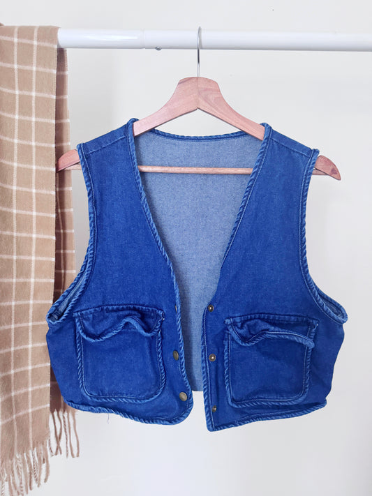 Dazy denim vest size medium